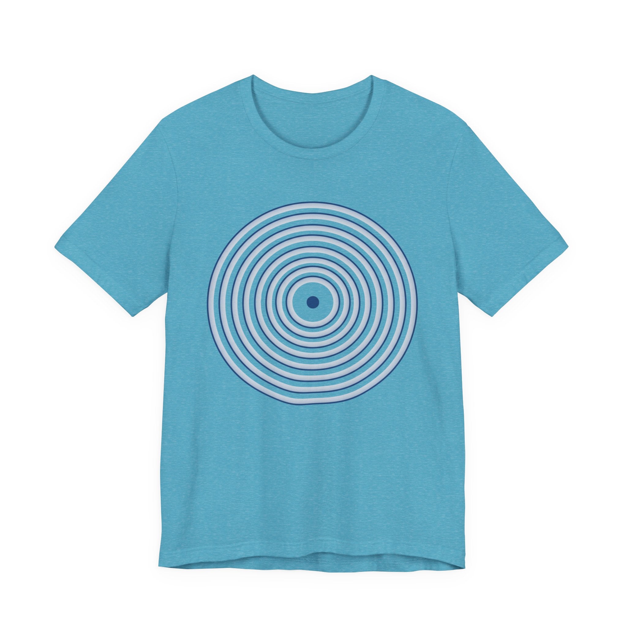Concentric Circle Graphic Tee – Minimalist Retro Target Design
