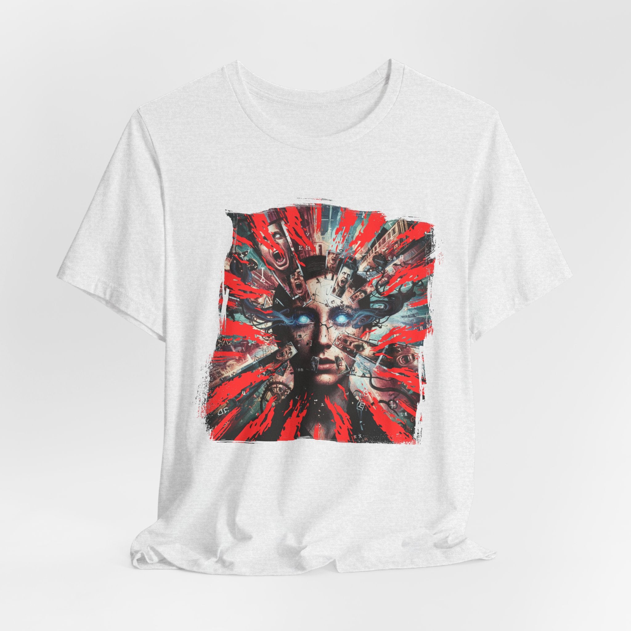 Surreal Sunburst Face Graphic Tee