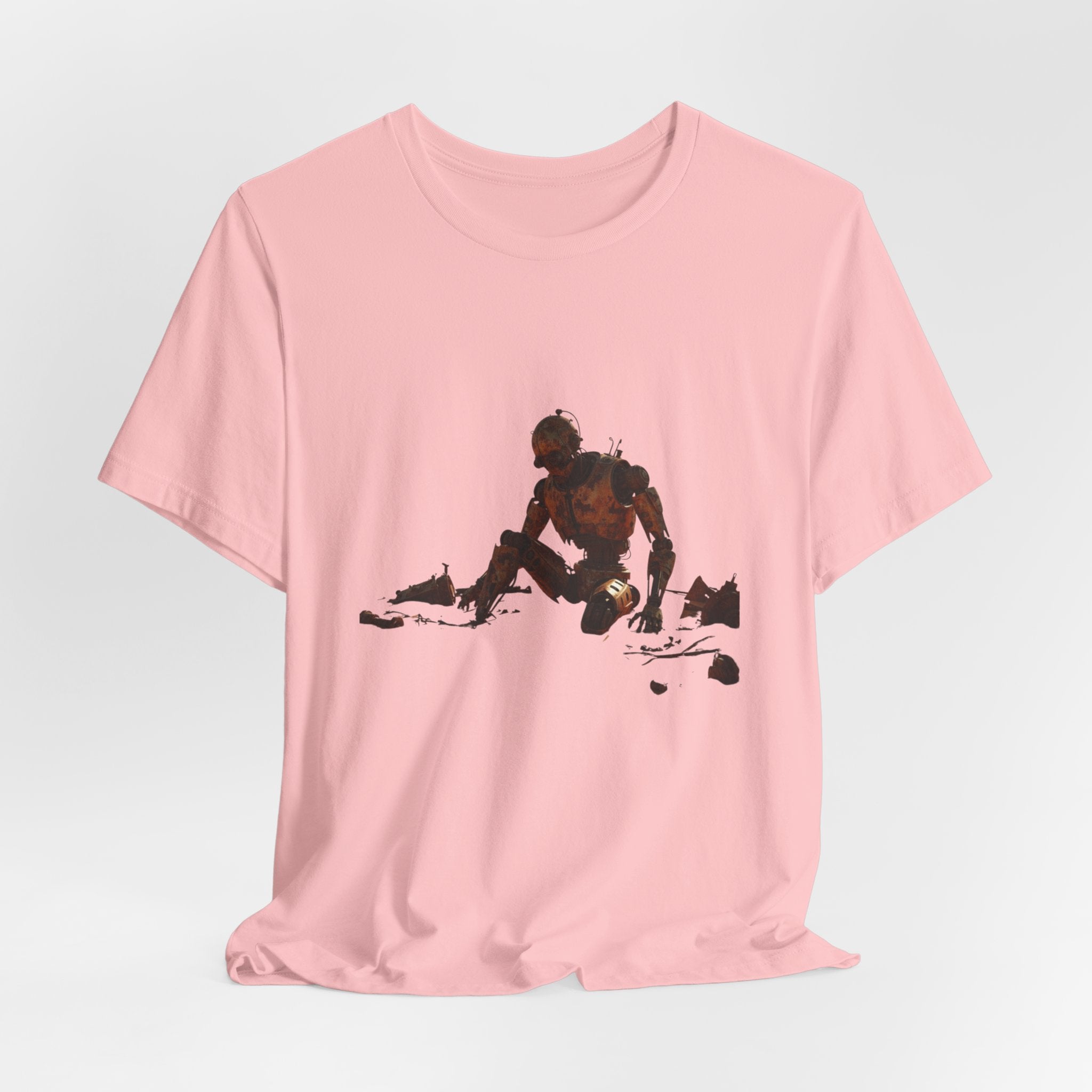Survivor Figure Graphic Tee — Desert Wanderer Illustration T-Shirt