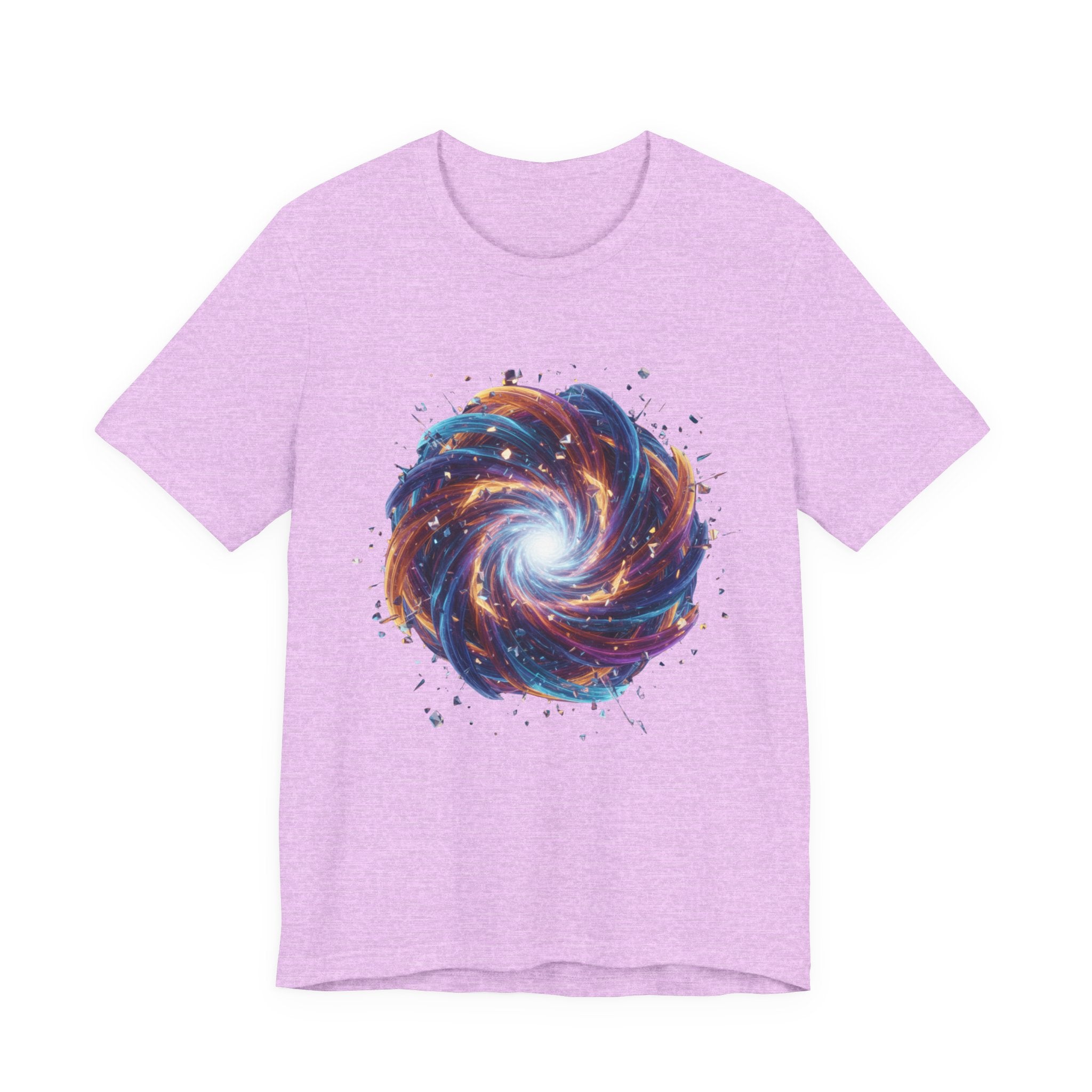 Galaxy Spiral Art Tee — Colorful Cosmic Swirl T-Shirt
