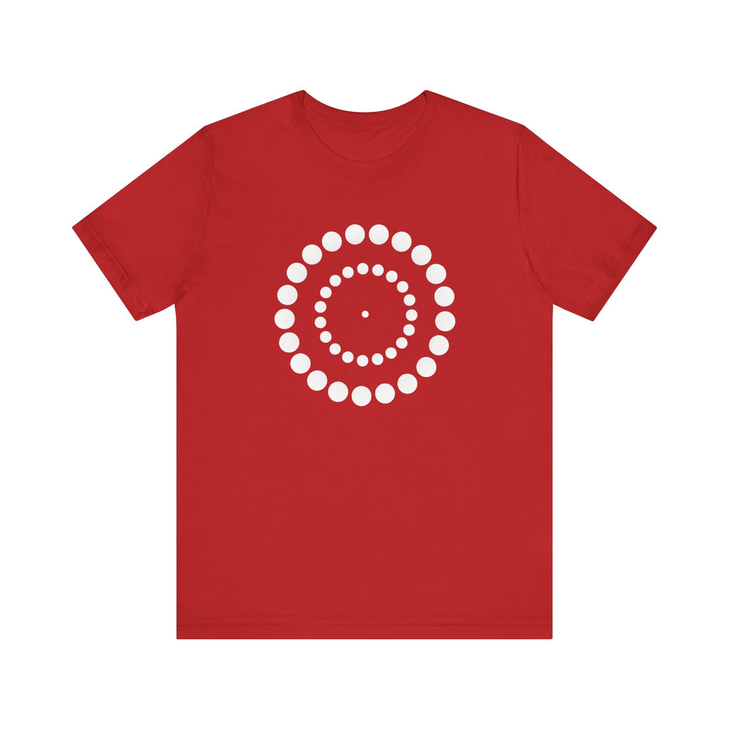 Dot Spiral Tee — Minimal Geometric Graphic T‑Shirt