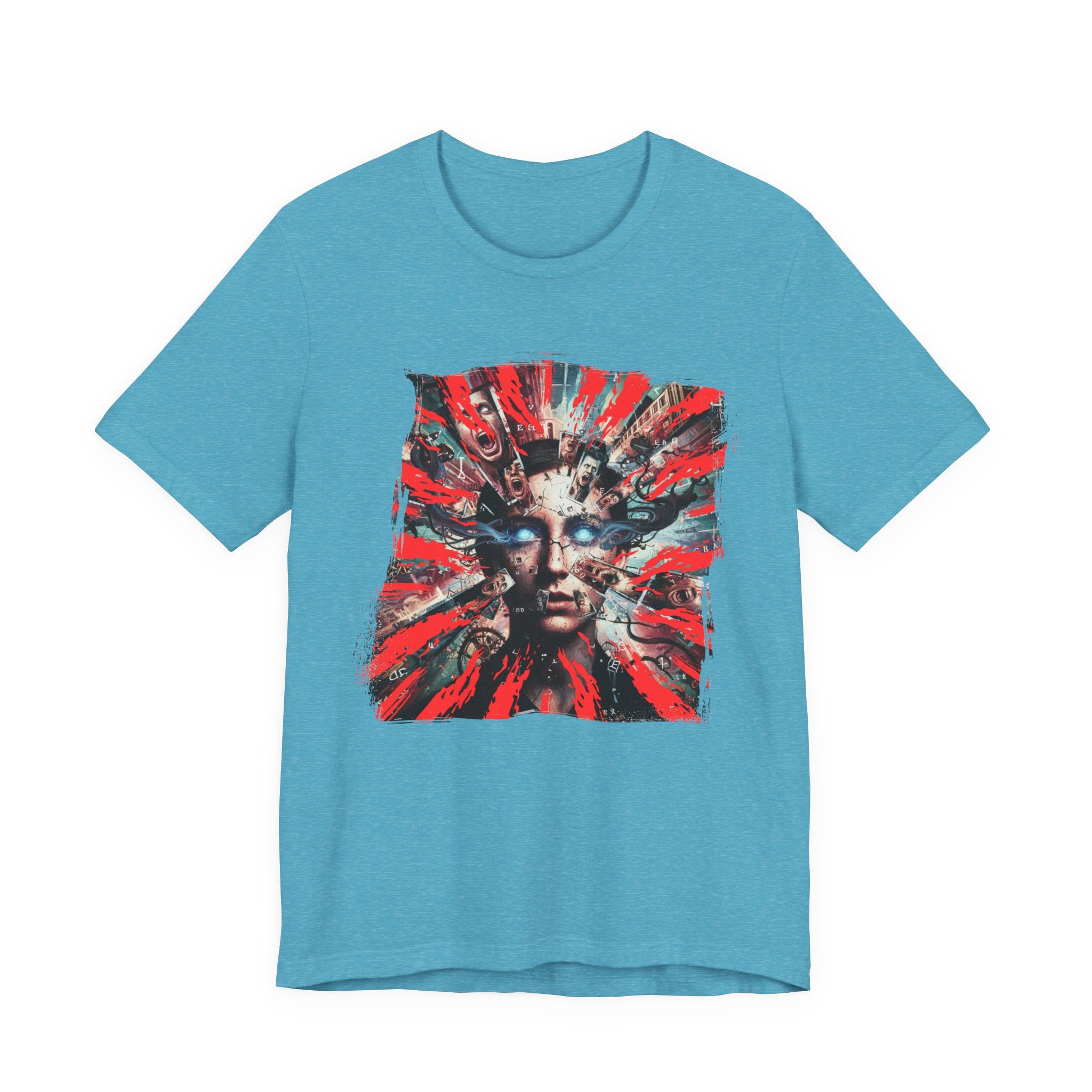 Surreal Sunburst Face Graphic Tee