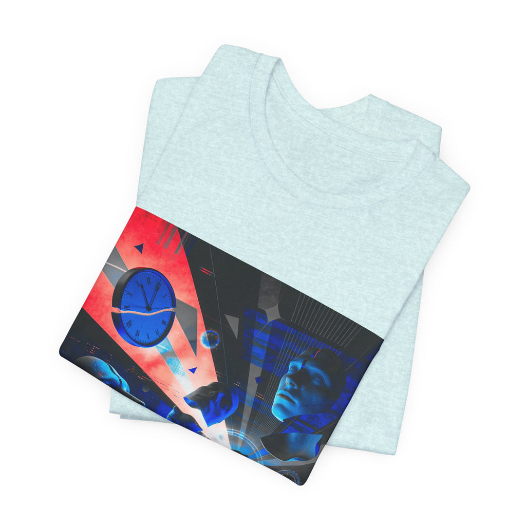 Spacewave Graphic Tee — Retro Futurism Cosmic Design