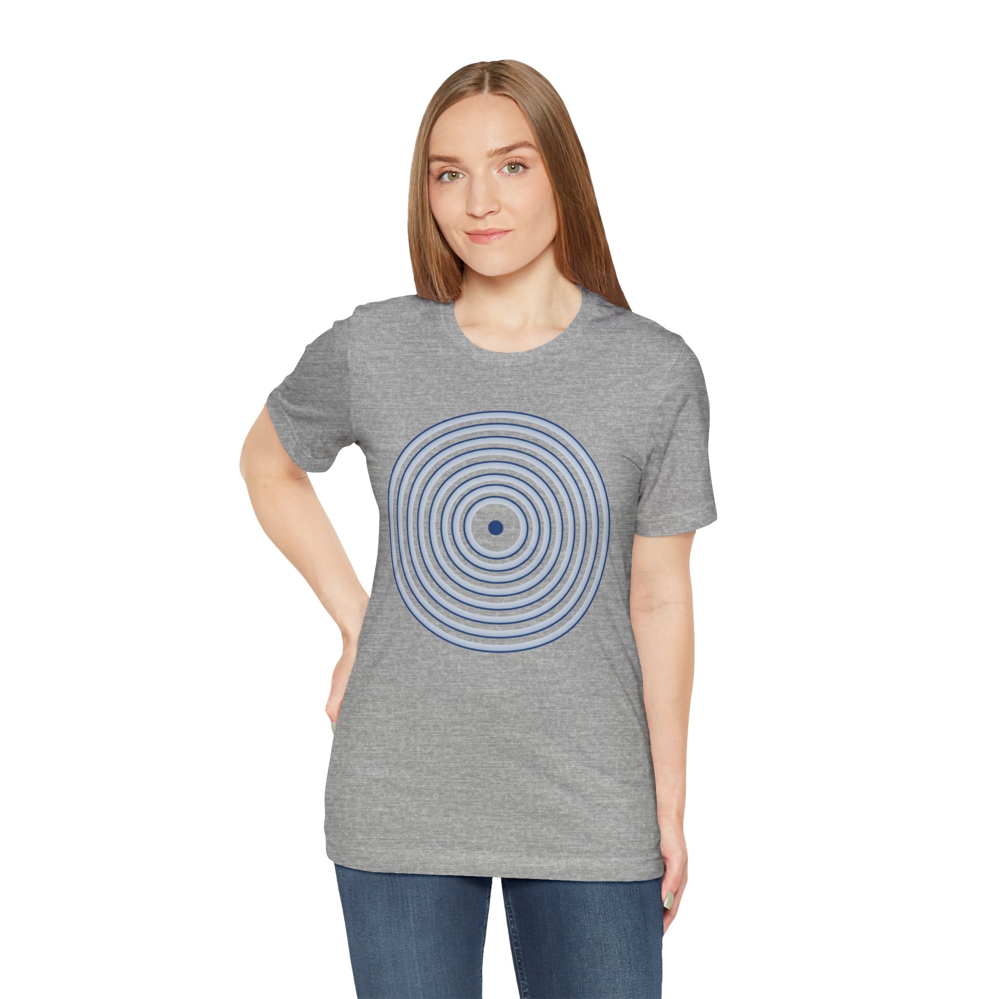 Concentric Circle Graphic Tee – Minimalist Retro Target Design