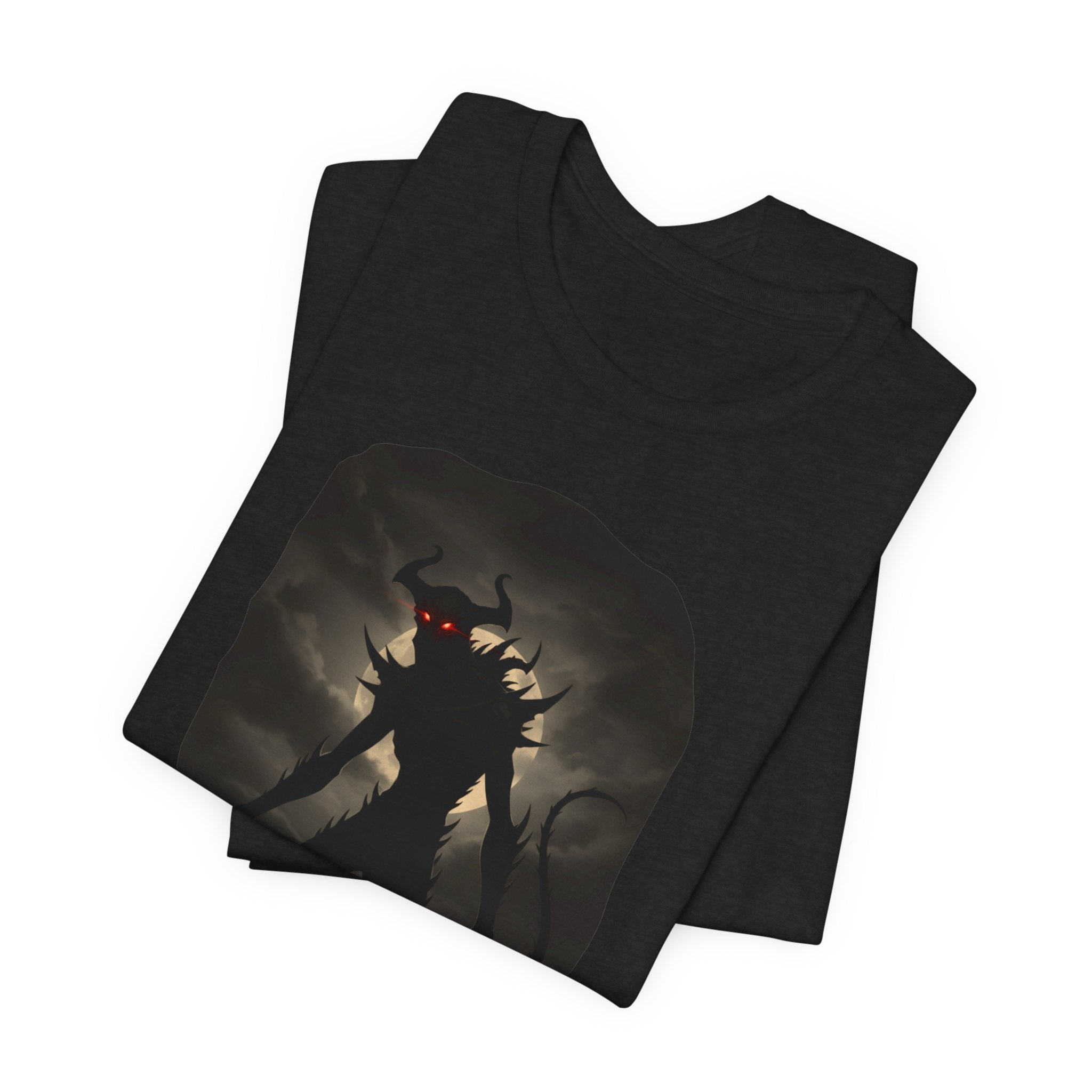 Monster Silhouette Tee — Dark Shadow Demon Graphic T-Shirt