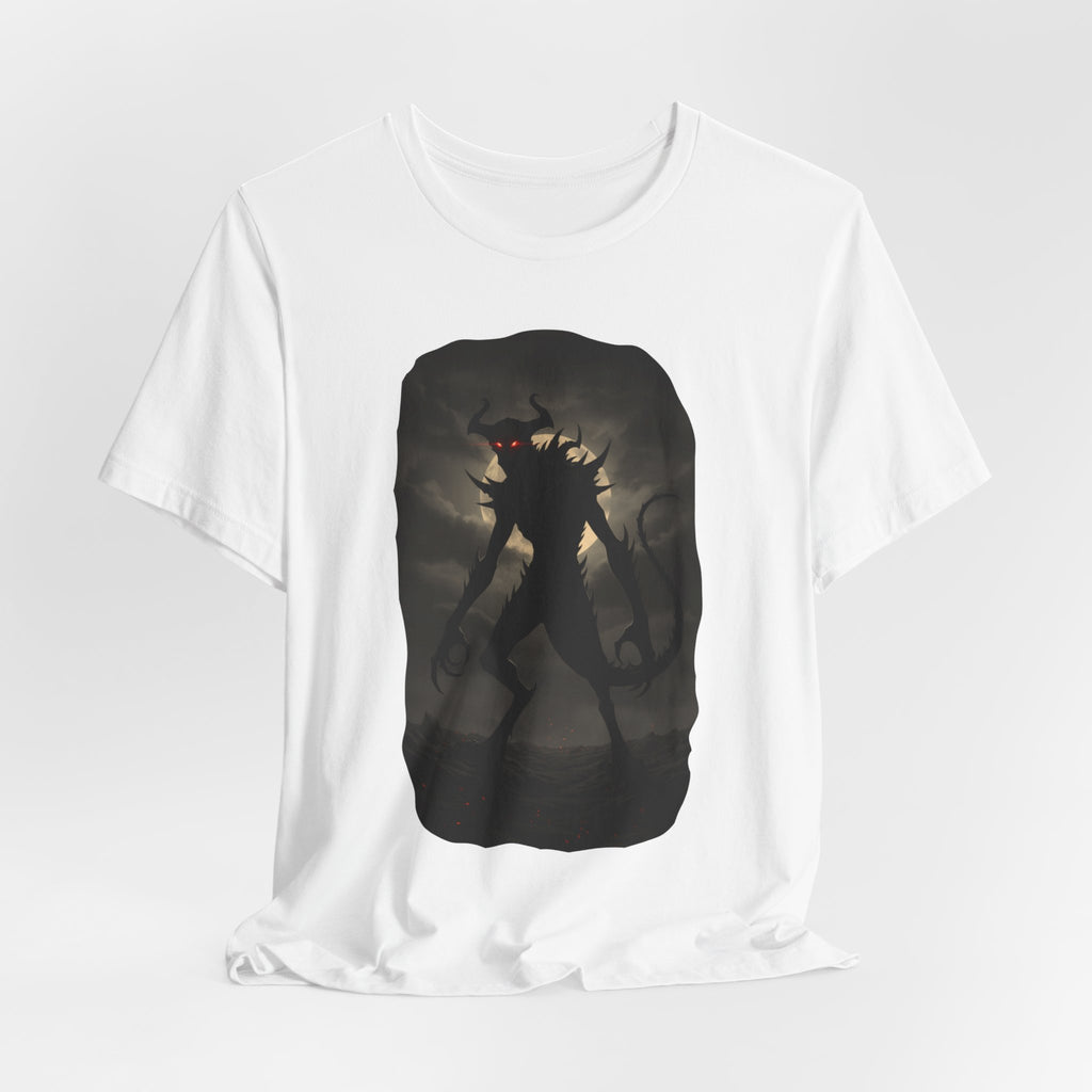 Monster Silhouette Tee — Dark Shadow Demon Graphic T-Shirt