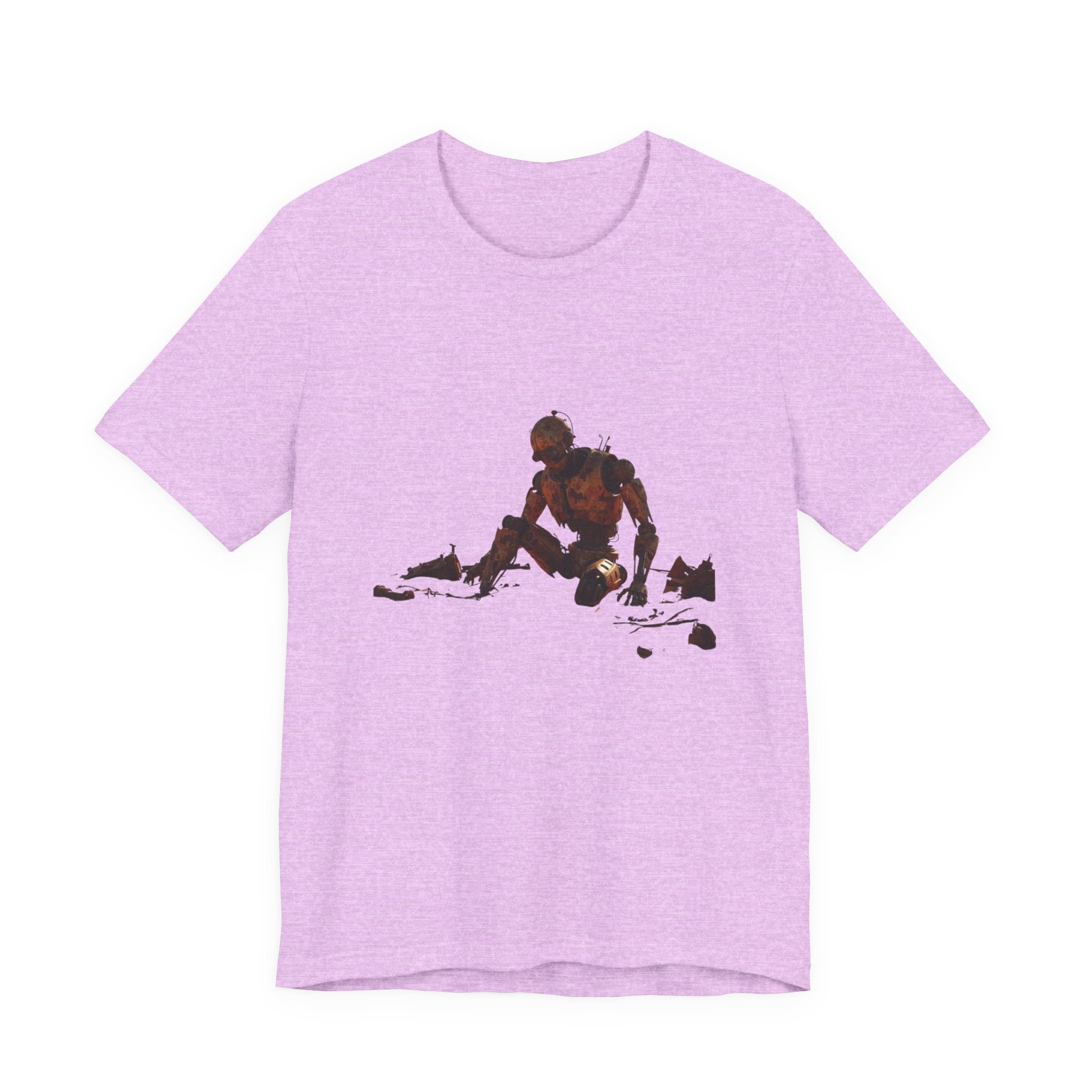 Survivor Figure Graphic Tee — Desert Wanderer Illustration T-Shirt