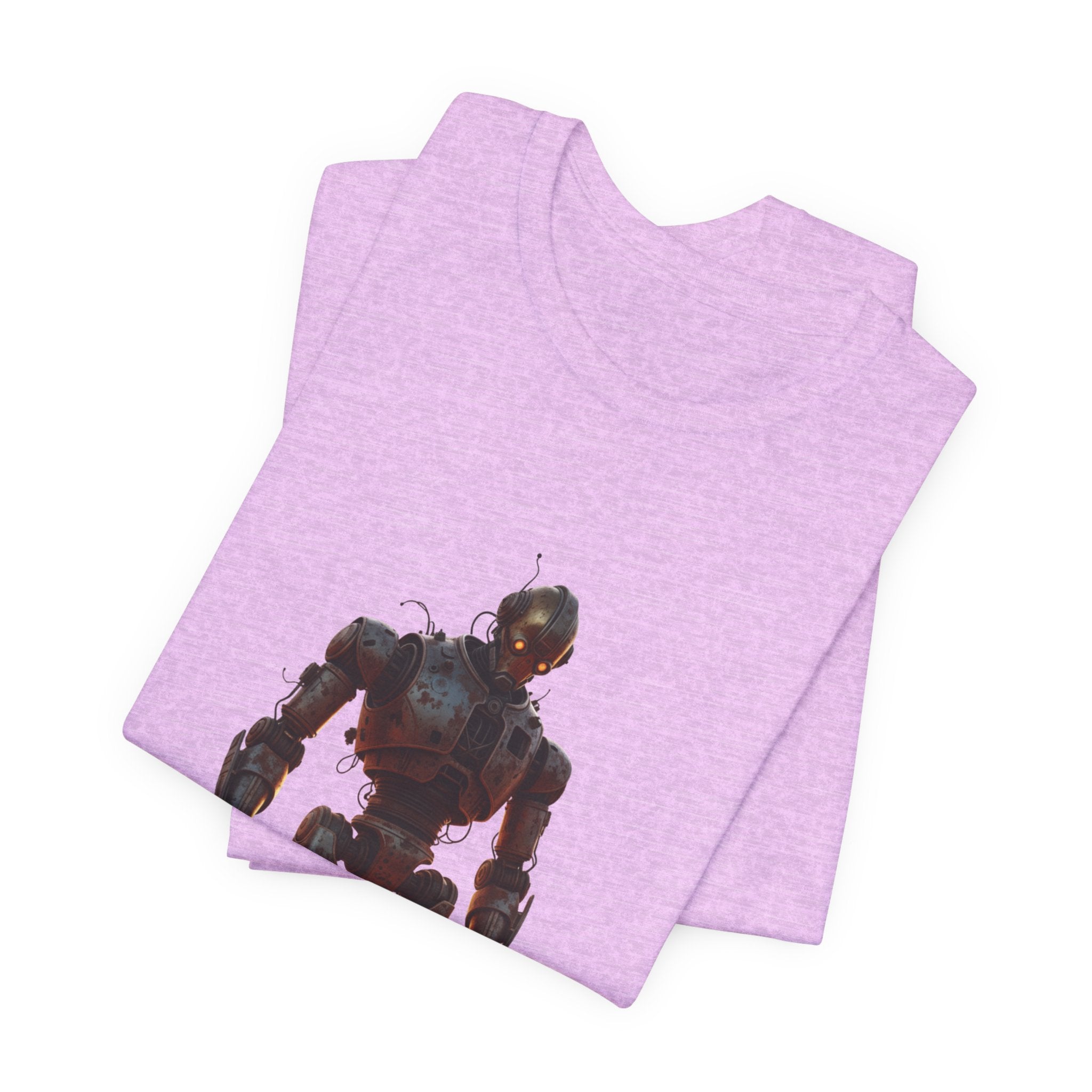 Retro Robot Graphic Tee — Vintage Mech Illustration T-Shirt