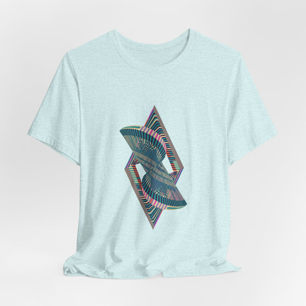 Abstract Geometric Wave Graphic Tee