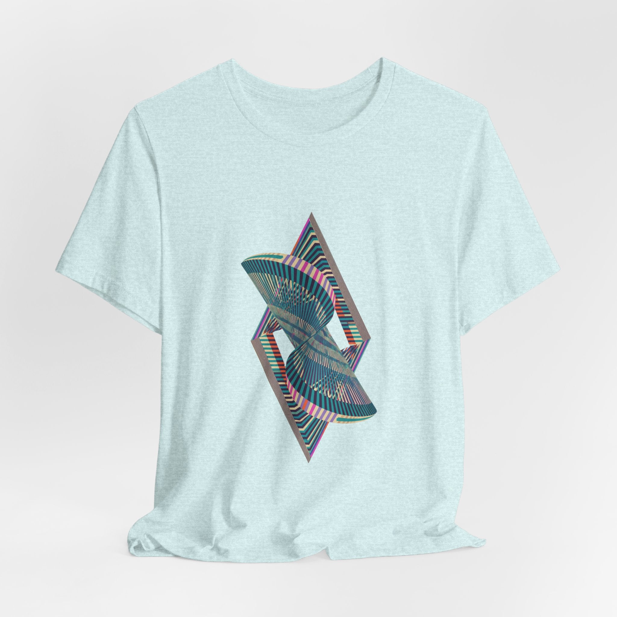 Abstract Geometric Wave Graphic Tee