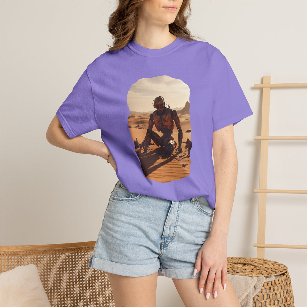 Desert Surfer T-Shirt — Vintage Sunlit Sandboarding Graphic Tee