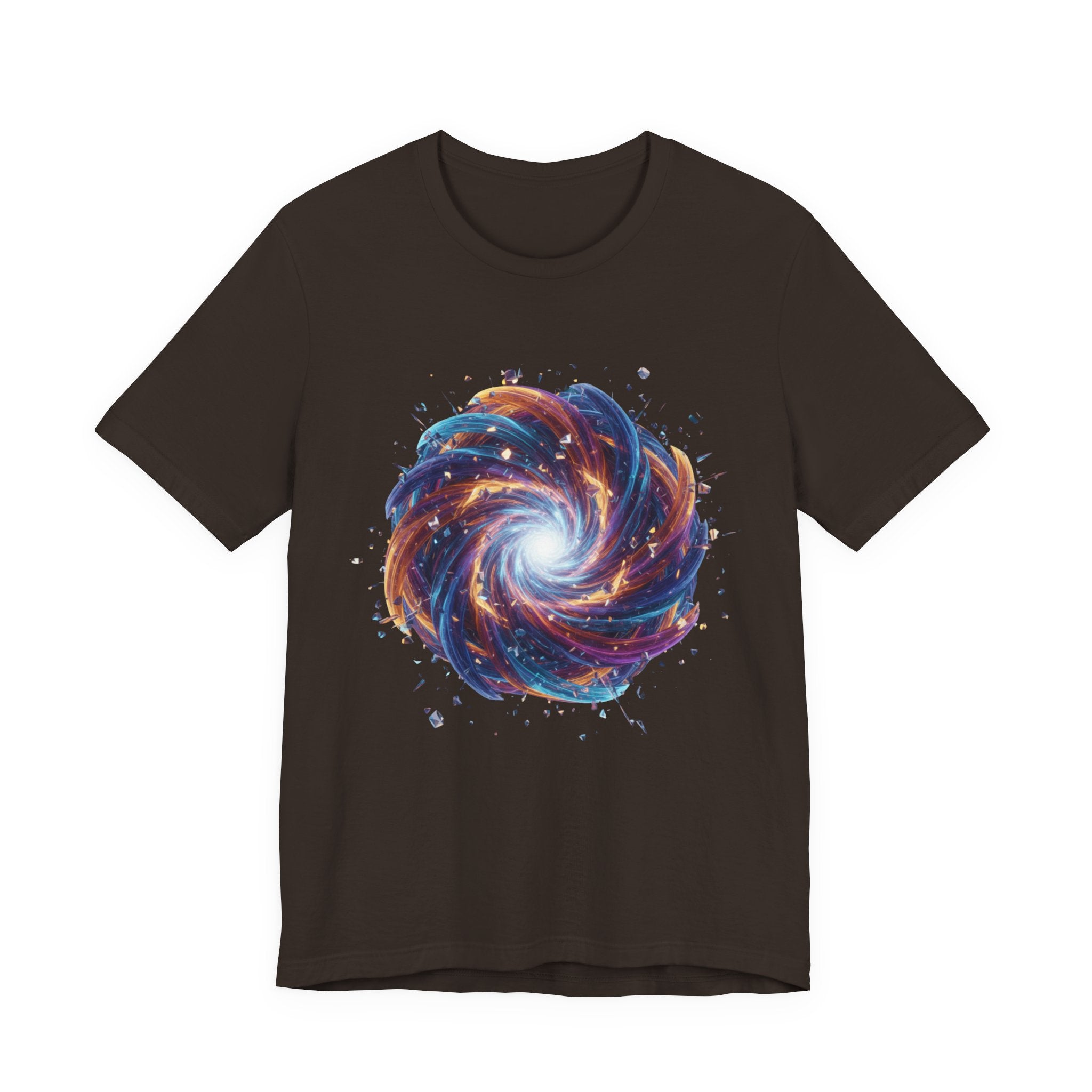 Galaxy Spiral Art Tee — Colorful Cosmic Swirl T-Shirt
