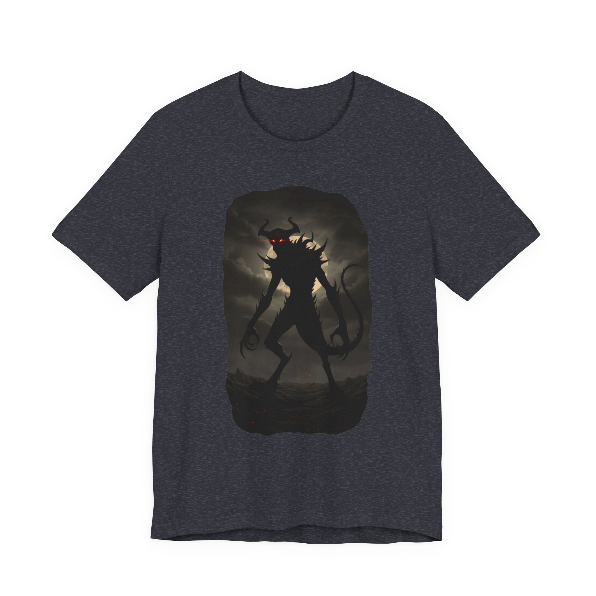 Monster Silhouette Tee — Dark Shadow Demon Graphic T-Shirt