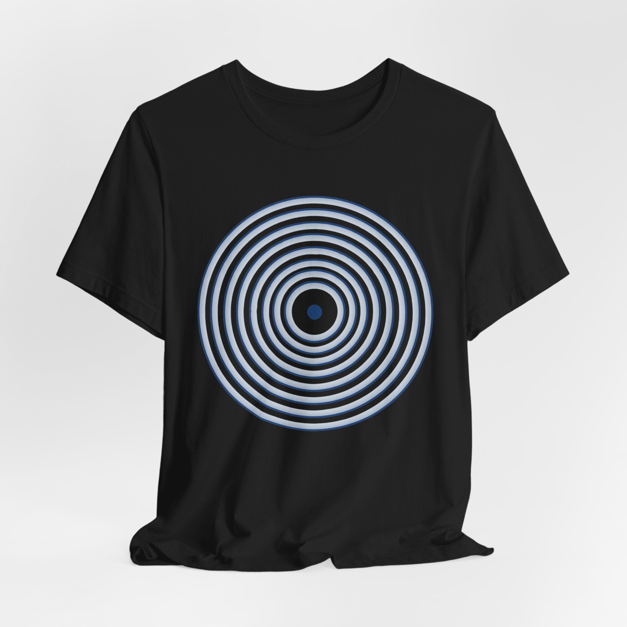 Concentric Circle Graphic Tee – Minimalist Retro Target Design