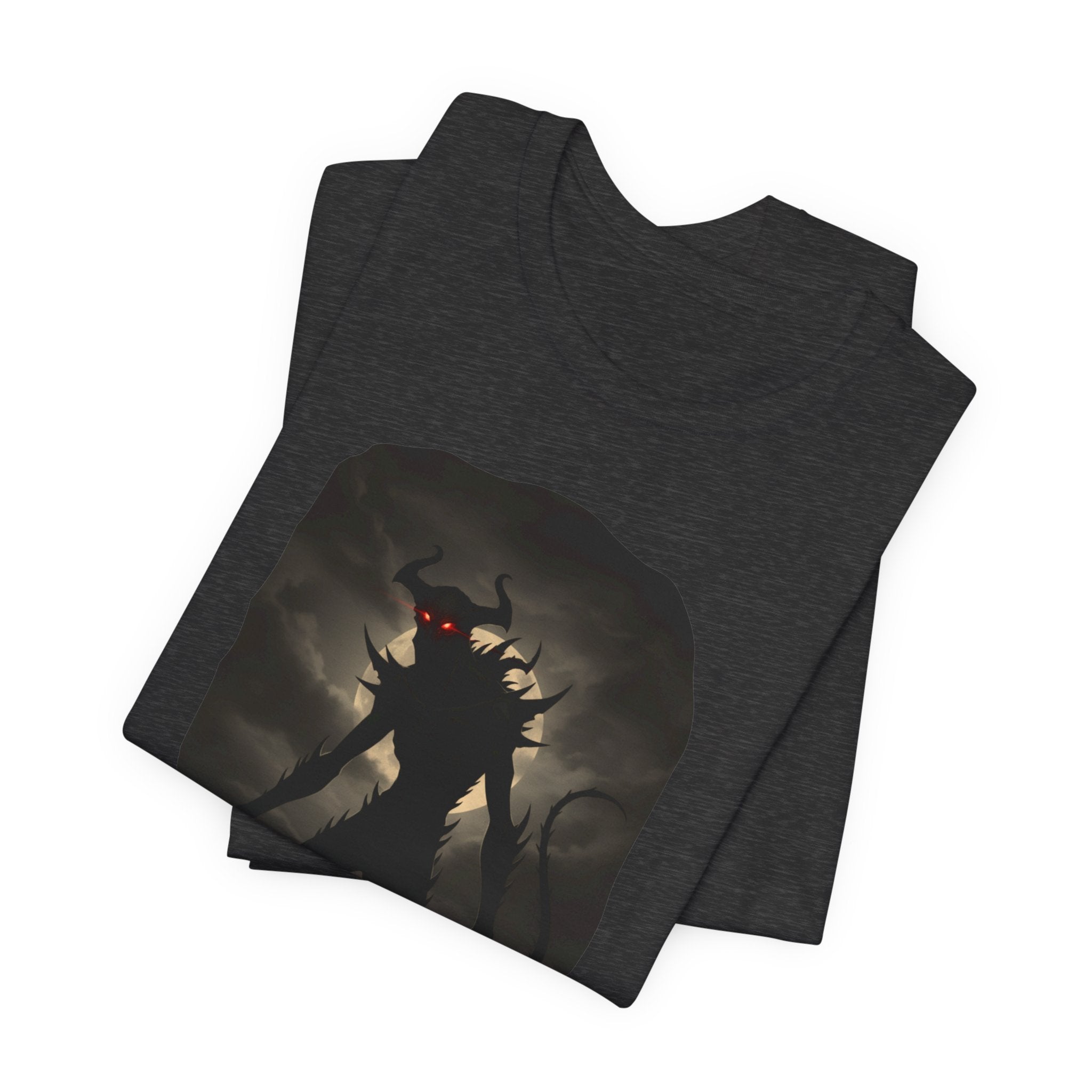 Monster Silhouette Tee — Dark Shadow Demon Graphic T-Shirt