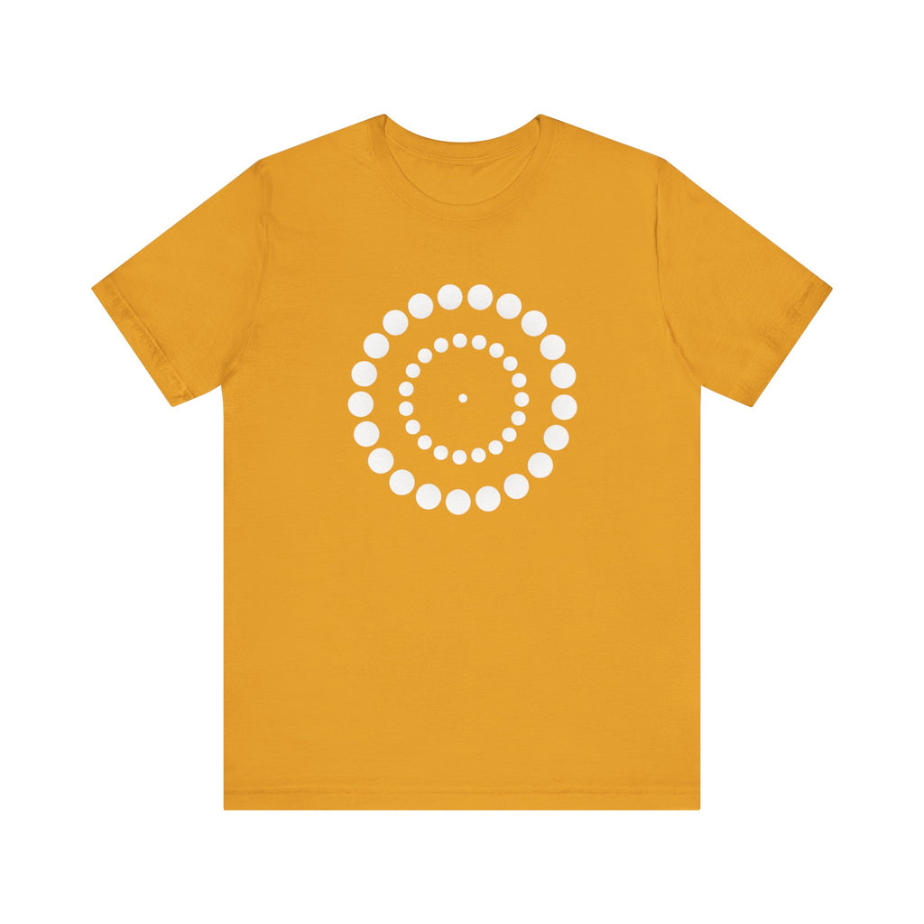 Dot Spiral Tee — Minimal Geometric Graphic T‑Shirt