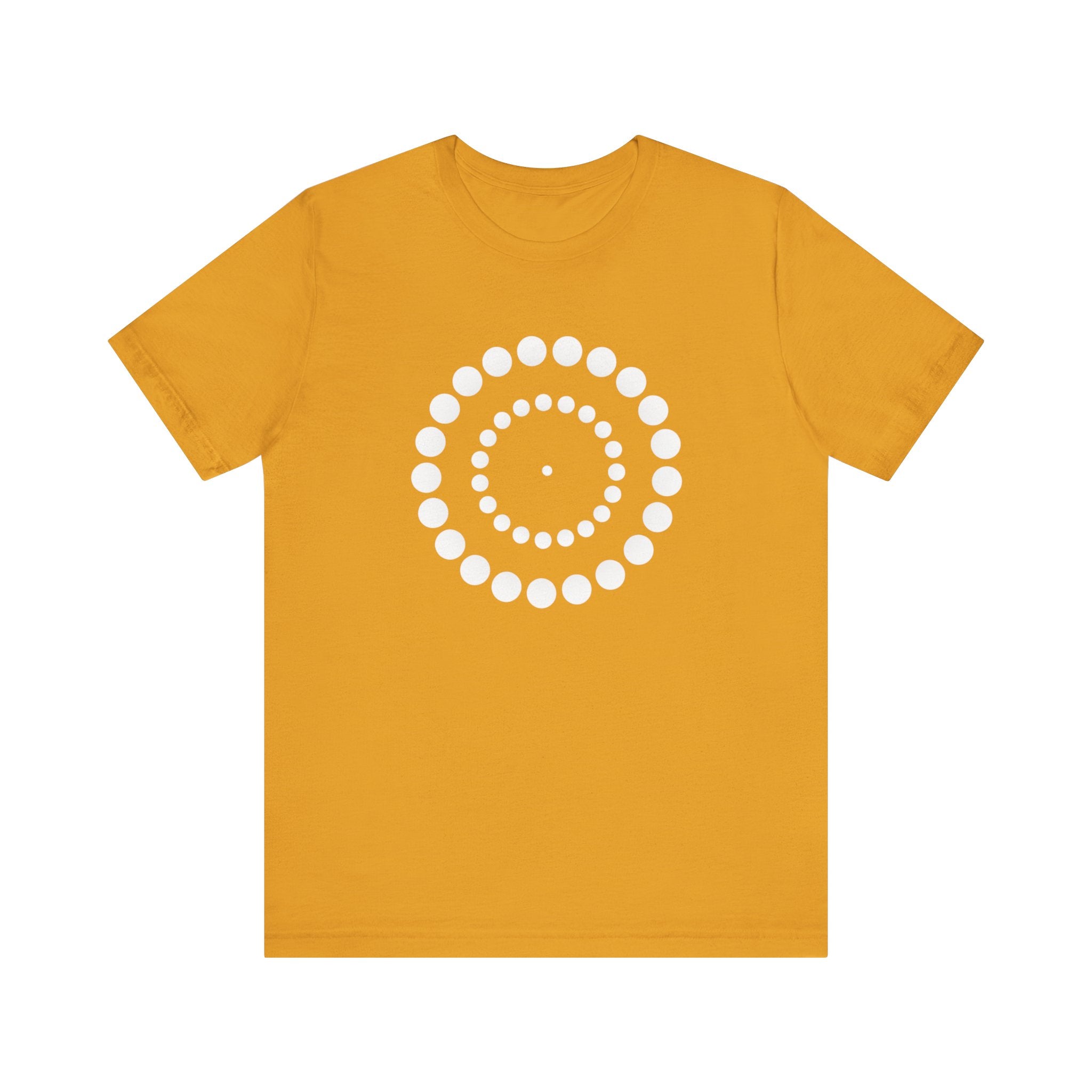 Dot Spiral Tee — Minimal Geometric Graphic T‑Shirt