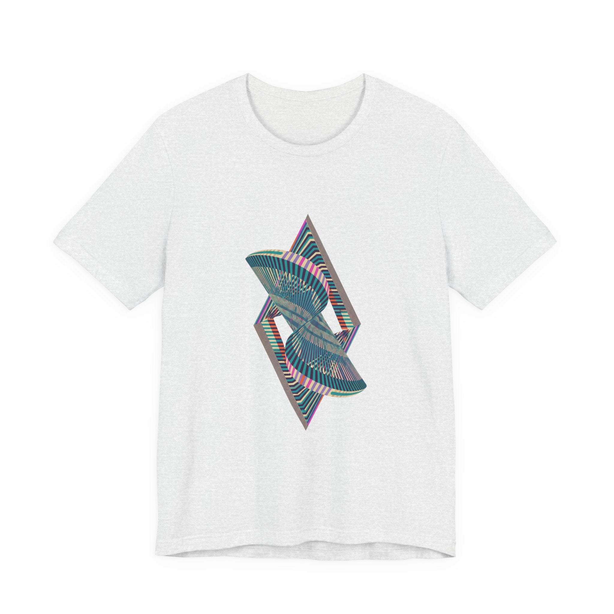 Abstract Geometric Wave Graphic Tee