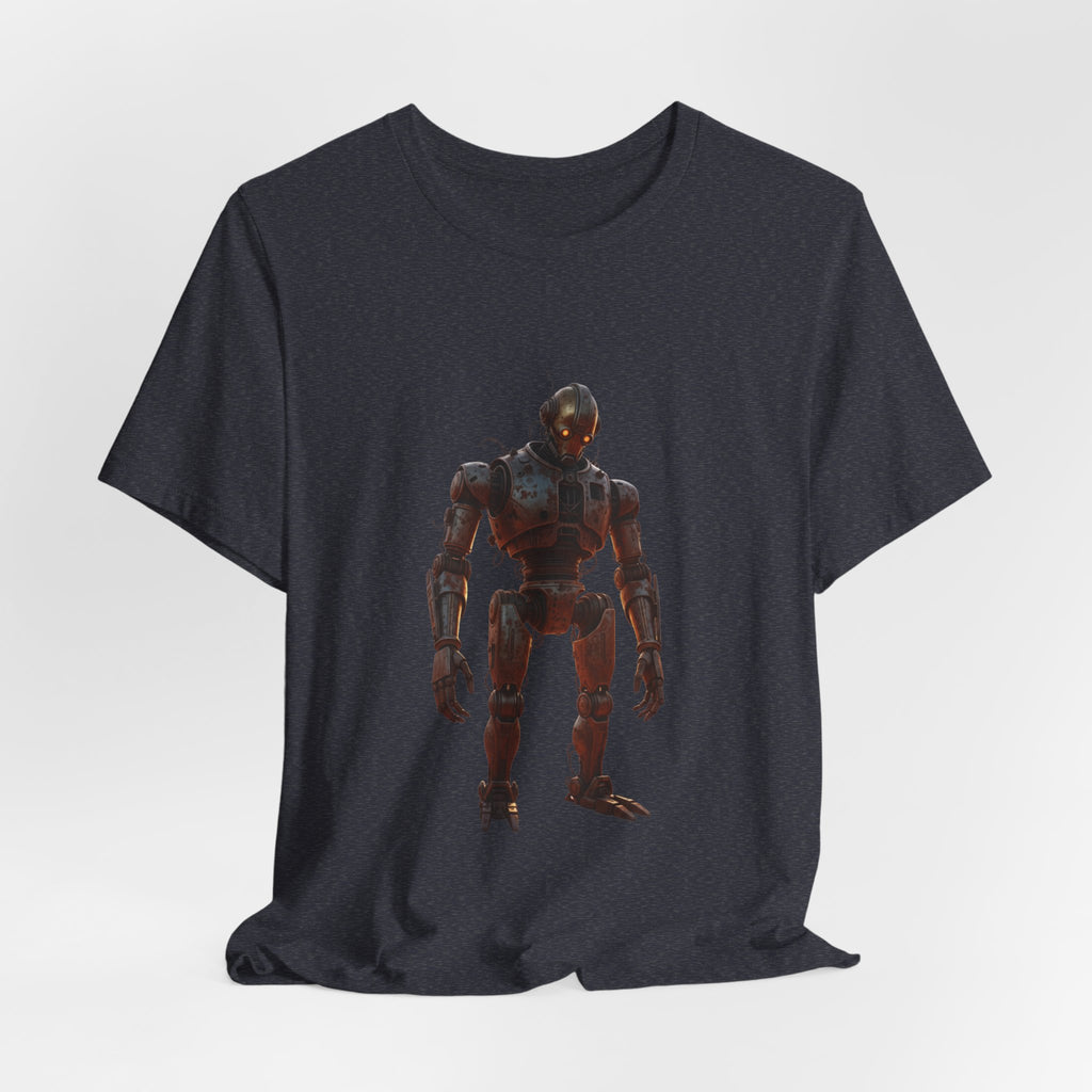 Retro Robot Graphic Tee — Vintage Mech Illustration T-Shirt
