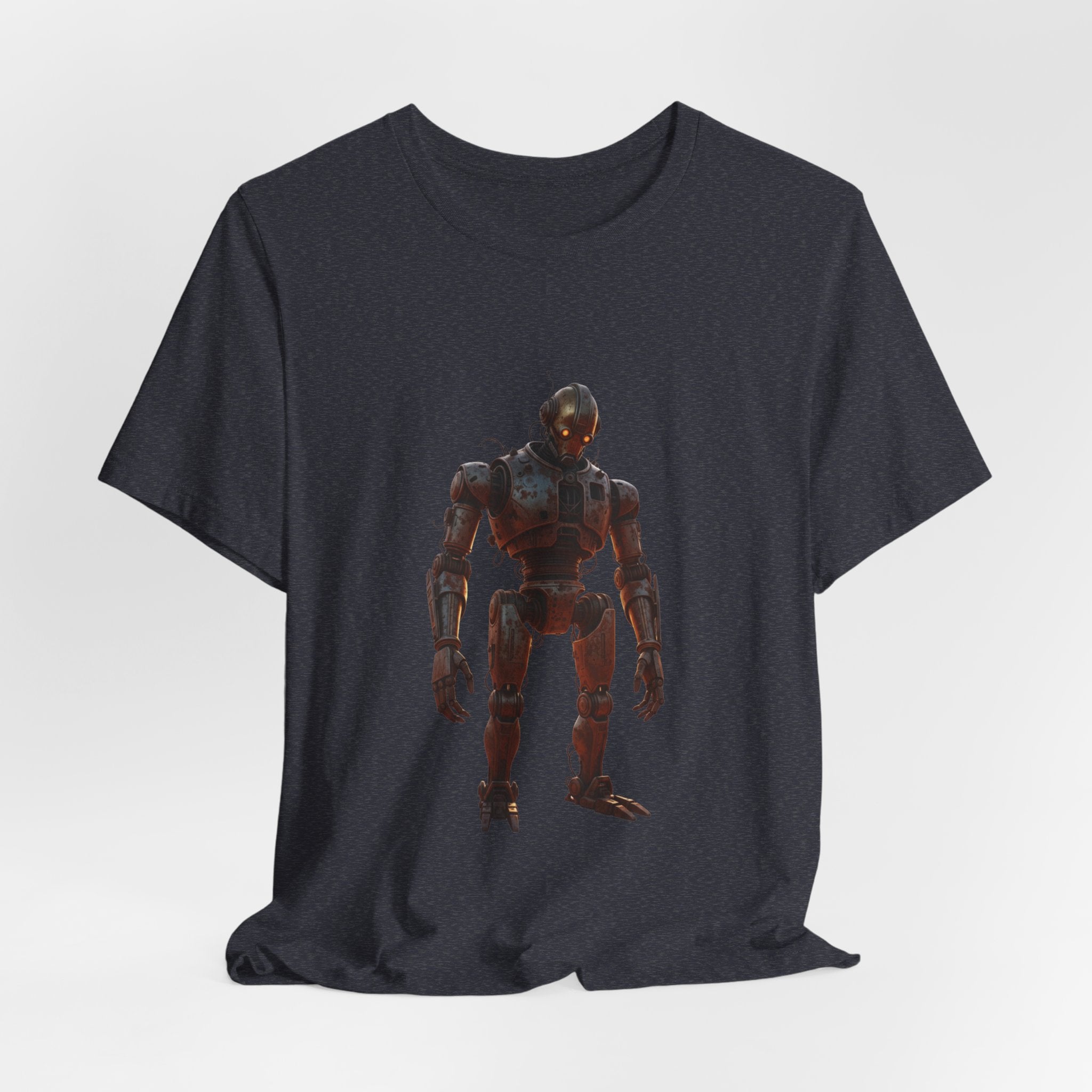 Retro Robot Graphic Tee — Vintage Mech Illustration T-Shirt