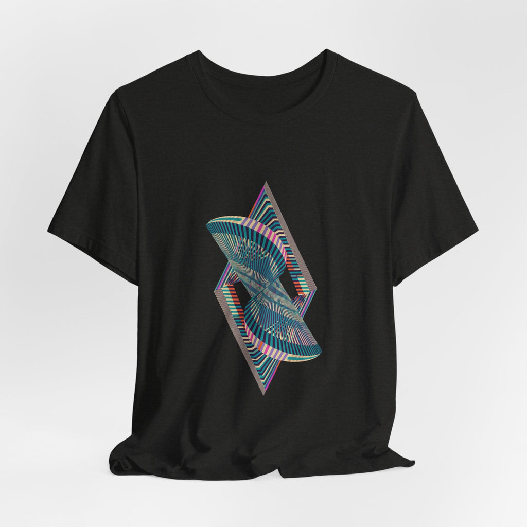 Abstract Geometric Wave Graphic Tee