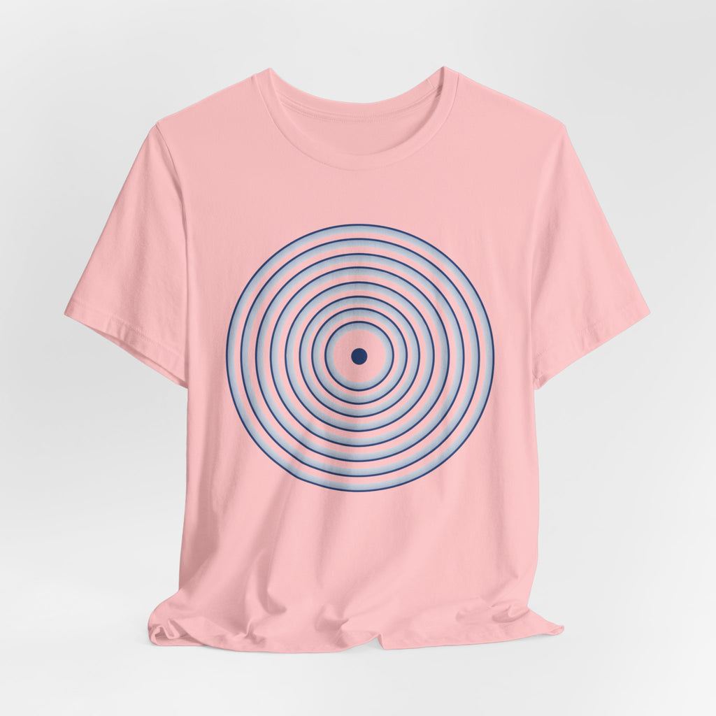 Concentric Circle Graphic Tee – Minimalist Retro Target Design