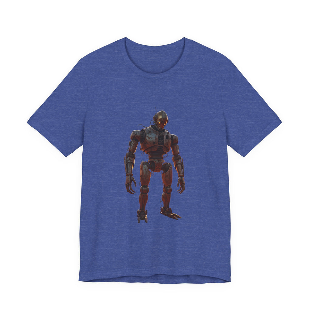 Retro Robot Graphic Tee — Vintage Mech Illustration T-Shirt