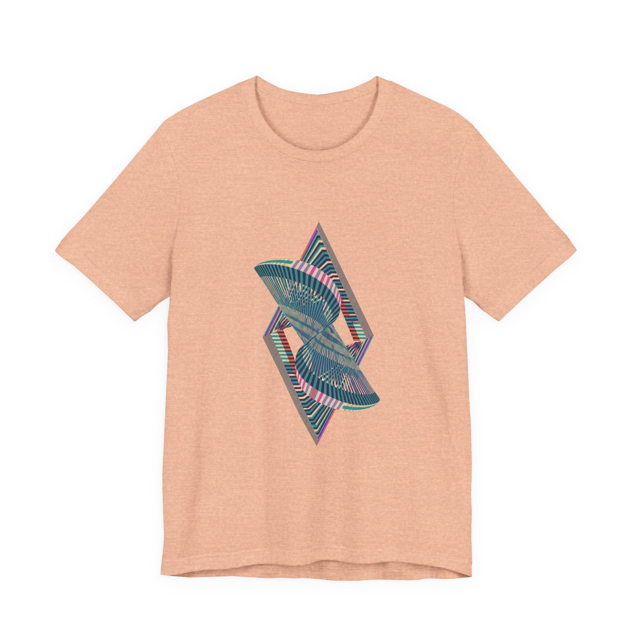 Abstract Geometric Wave Graphic Tee
