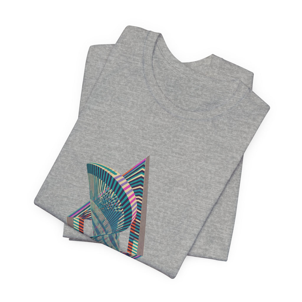 Abstract Geometric Wave Graphic Tee