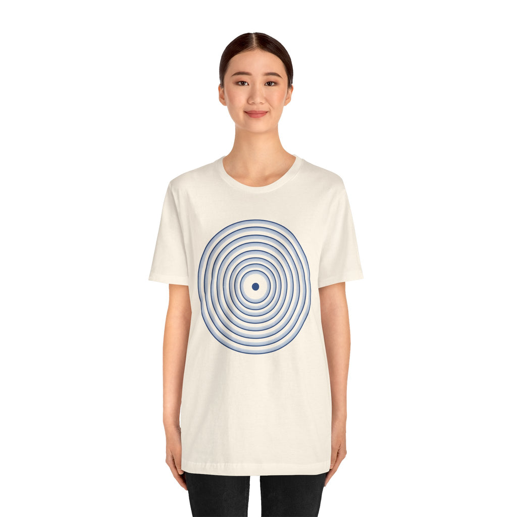 Concentric Circle Graphic Tee – Minimalist Retro Target Design
