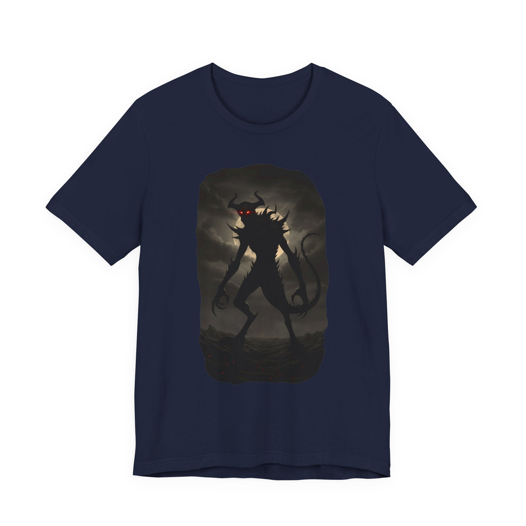 Monster Silhouette Tee — Dark Shadow Demon Graphic T-Shirt