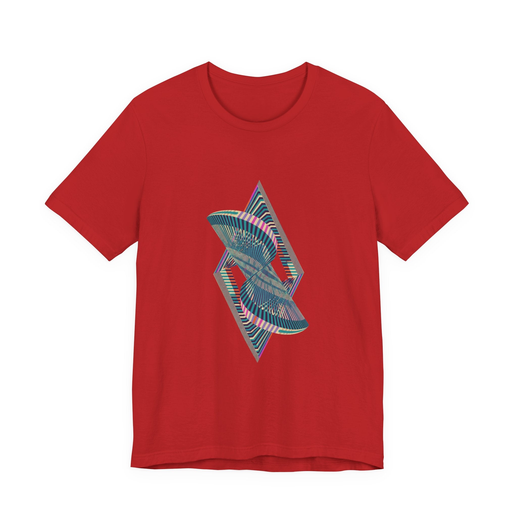 Abstract Geometric Wave Graphic Tee