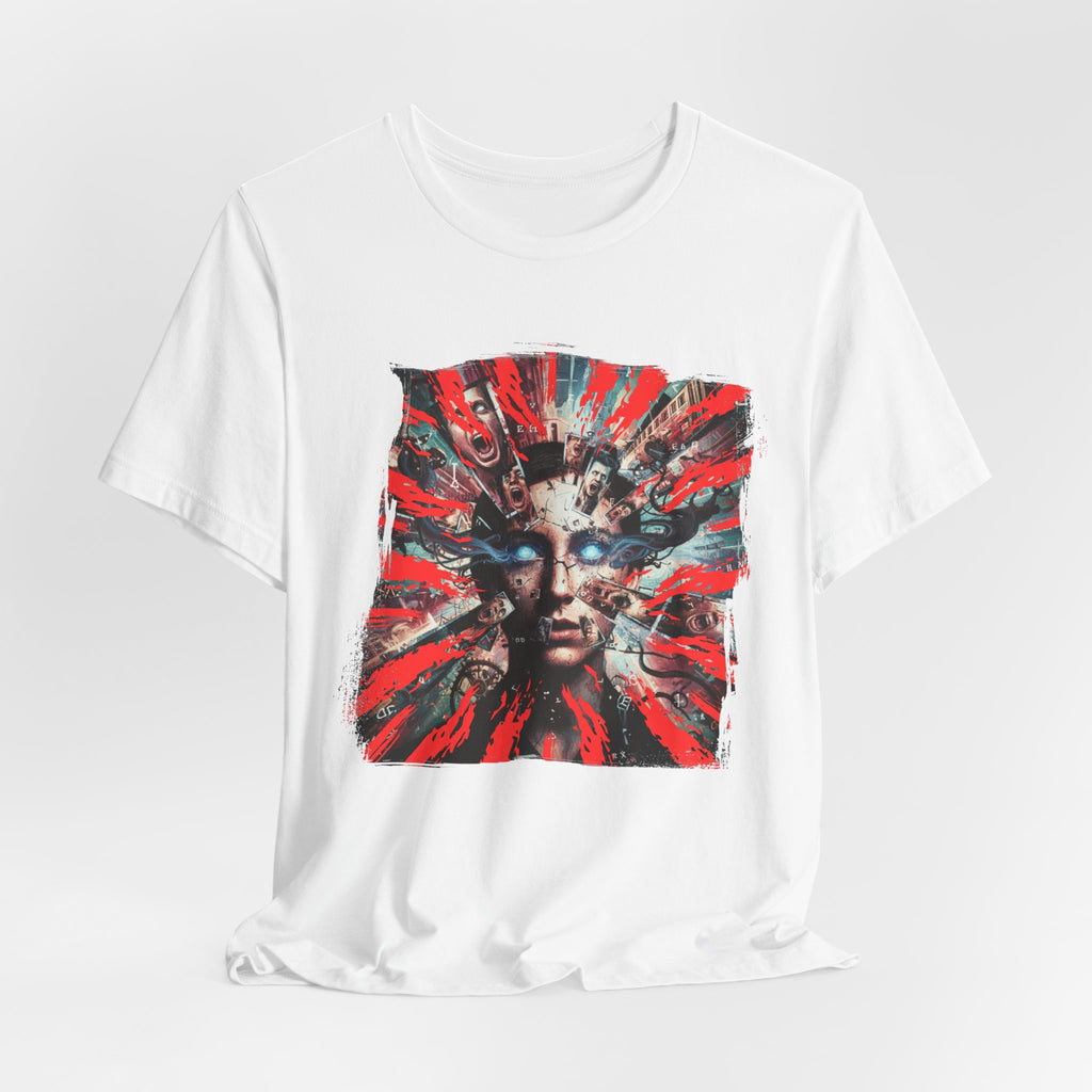 Surreal Sunburst Face Graphic Tee