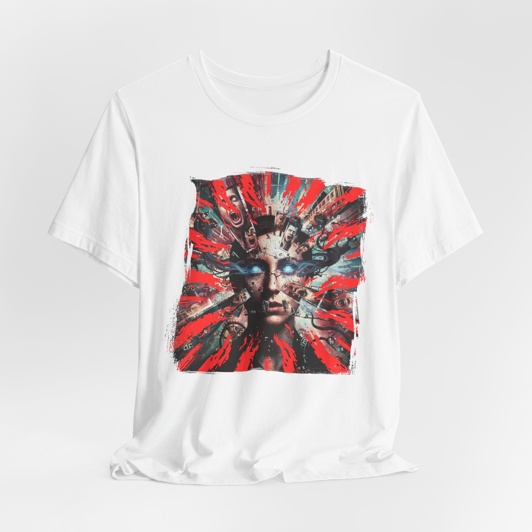 Surreal Sunburst Face Graphic Tee