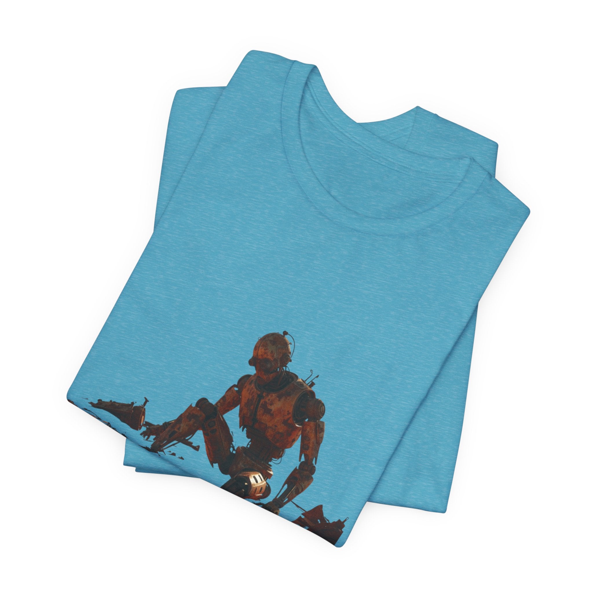 Survivor Figure Graphic Tee — Desert Wanderer Illustration T-Shirt