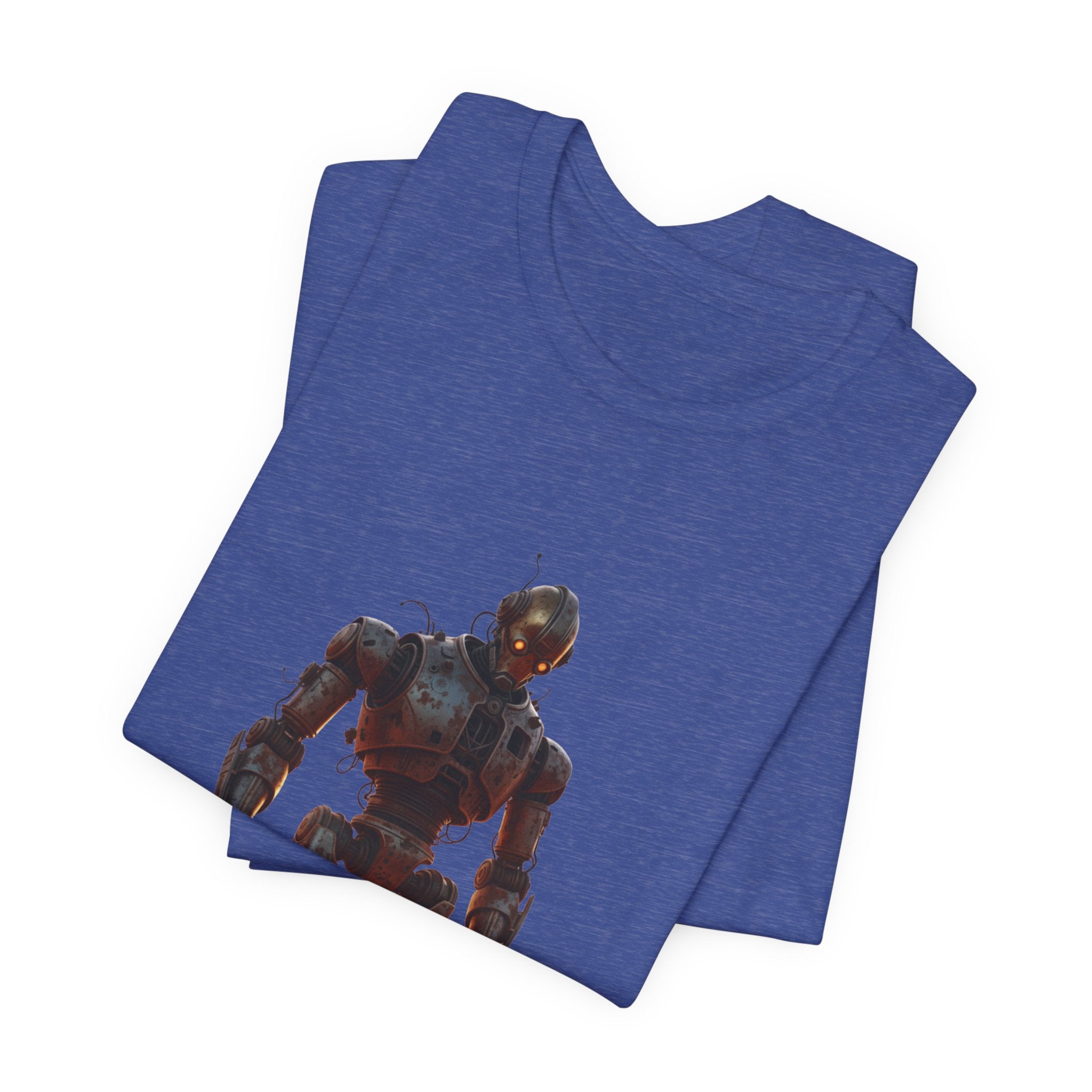 Retro Robot Graphic Tee — Vintage Mech Illustration T-Shirt