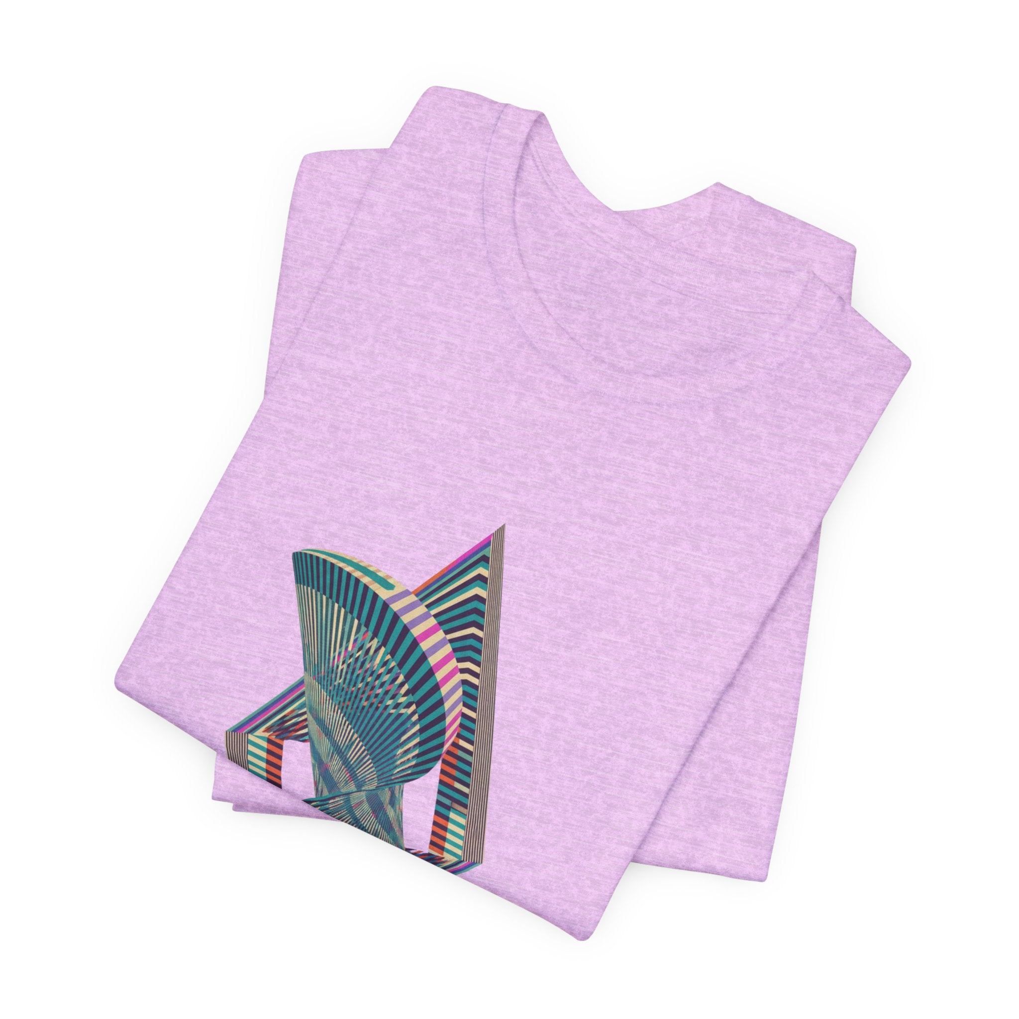 Abstract Geometric Wave Graphic Tee