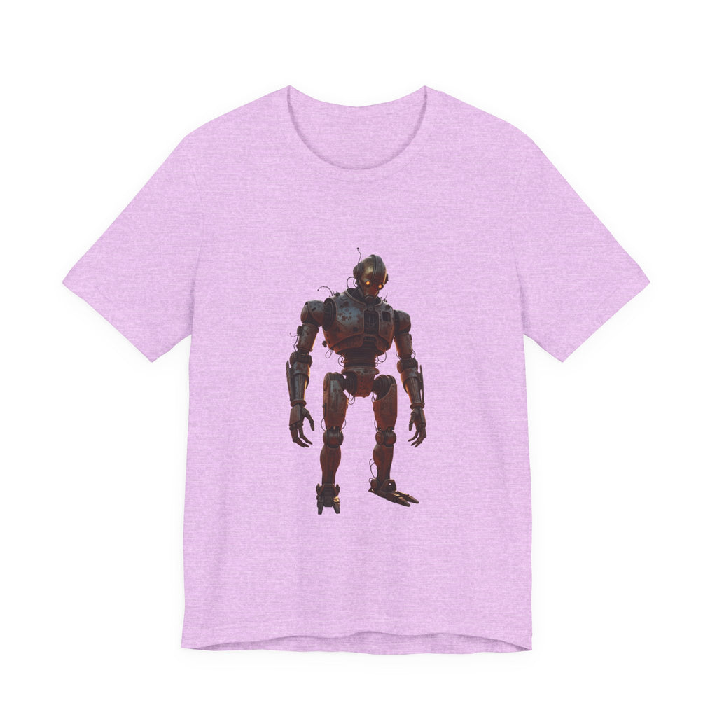 Retro Robot Graphic Tee — Vintage Mech Illustration T-Shirt