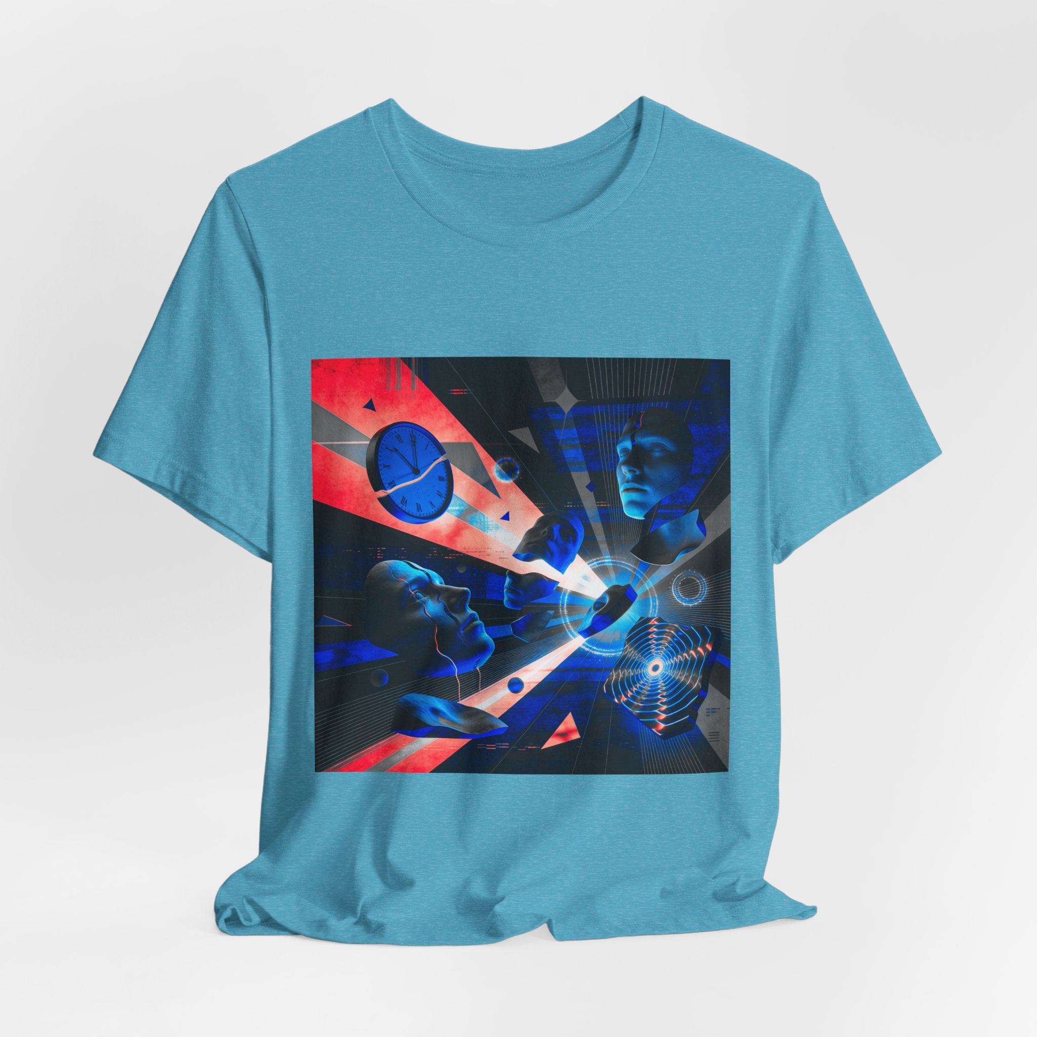 Spacewave Graphic Tee — Retro Futurism Cosmic Design