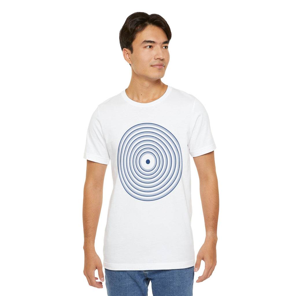 Concentric Circle Graphic Tee – Minimalist Retro Target Design