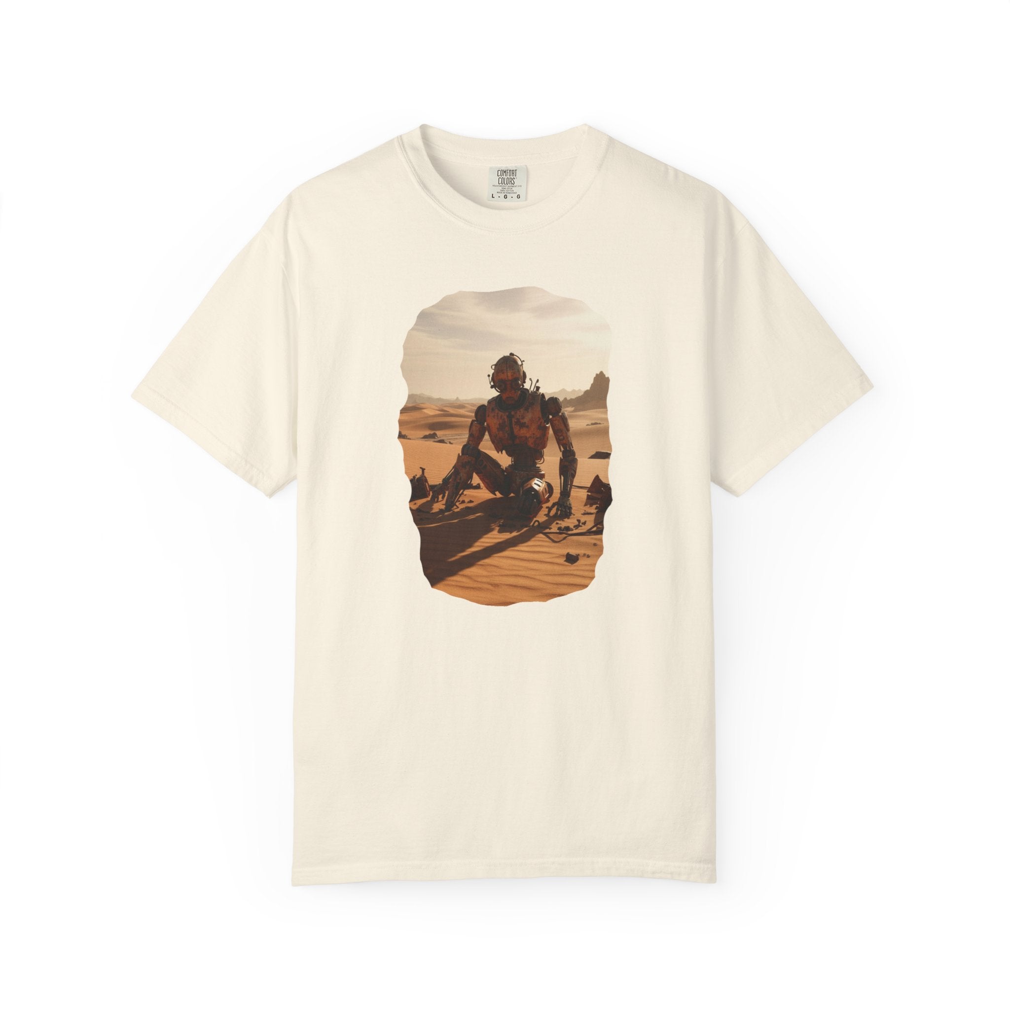 Desert Surfer T-Shirt — Vintage Sunlit Sandboarding Graphic Tee