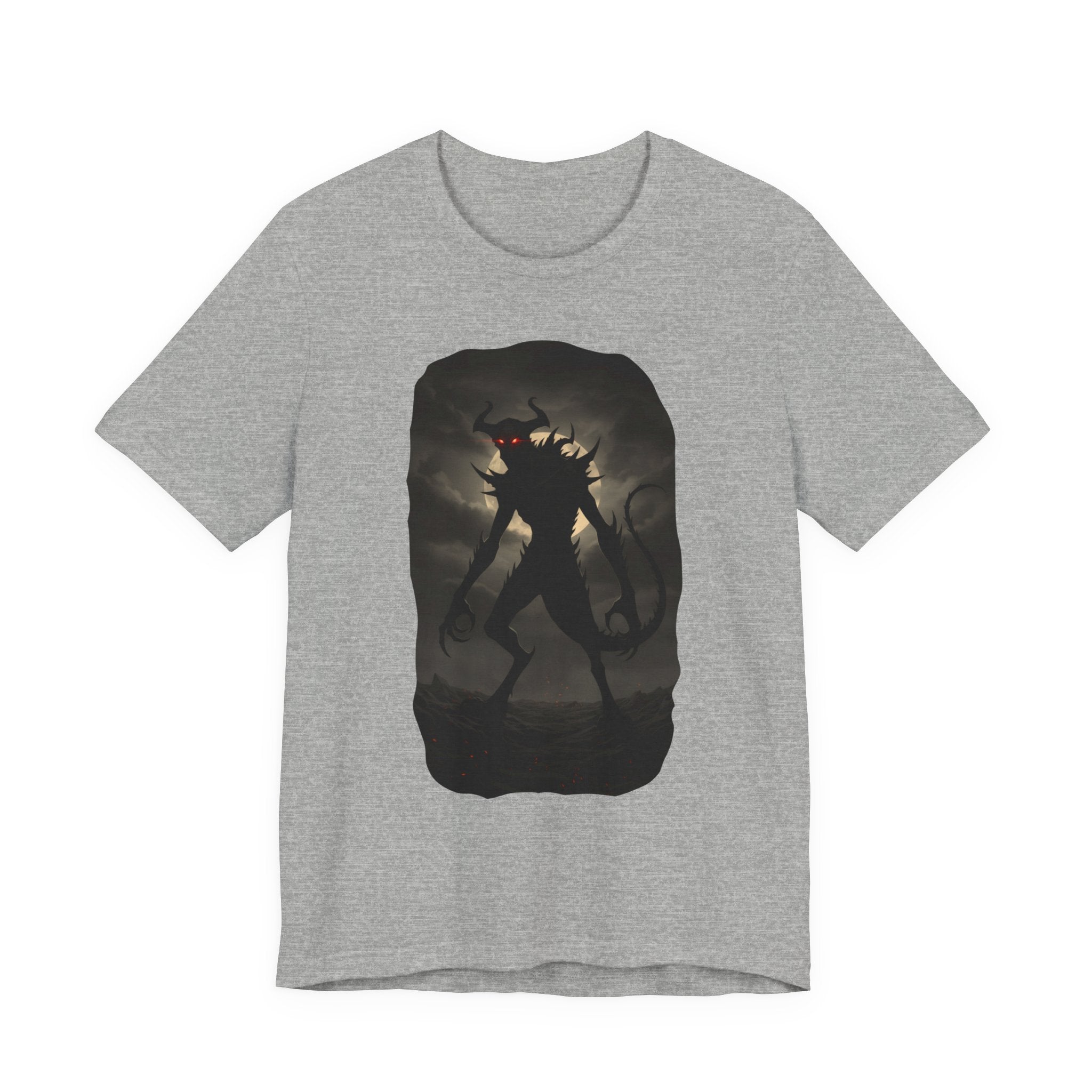 Monster Silhouette Tee — Dark Shadow Demon Graphic T-Shirt