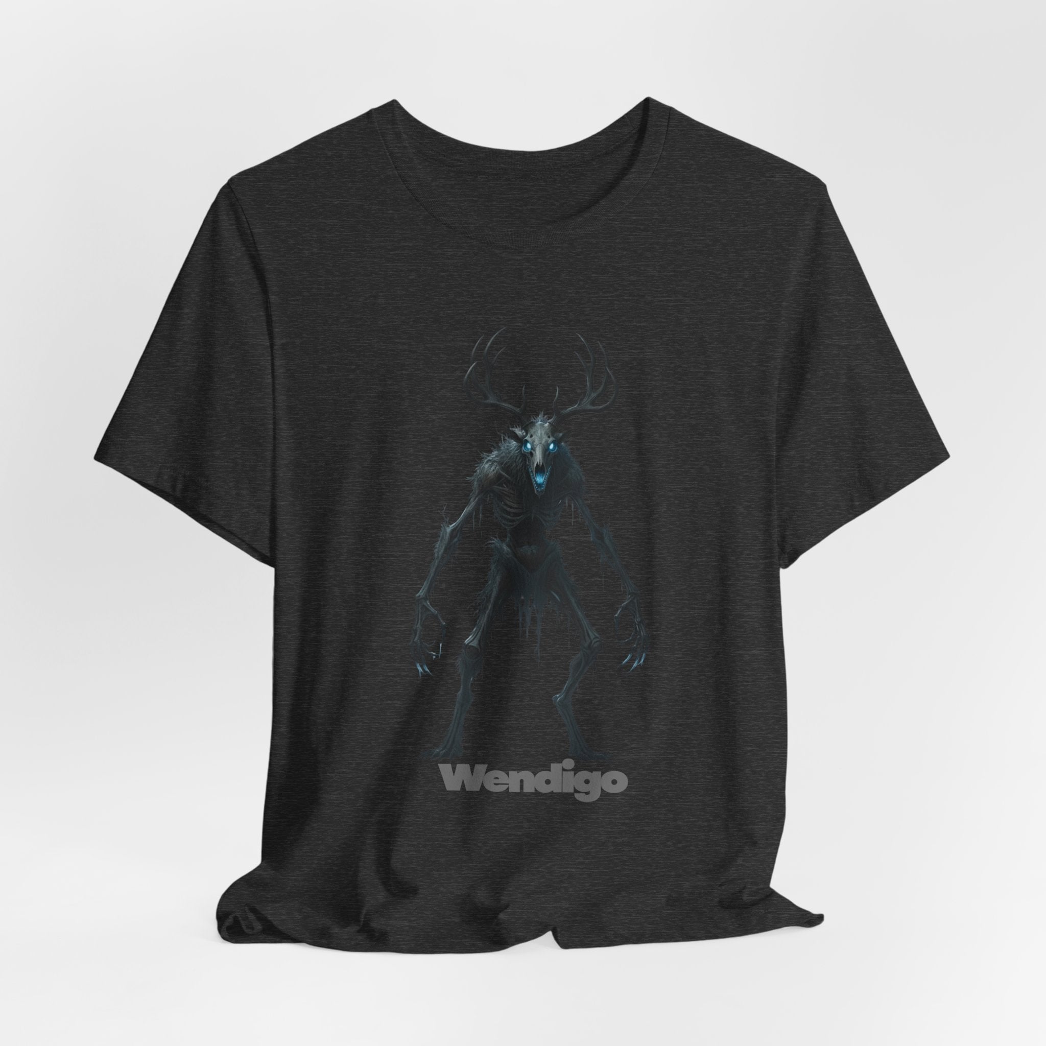 Wendigo Horror Tee — Creepy Deer Monster Graphic T-Shirt