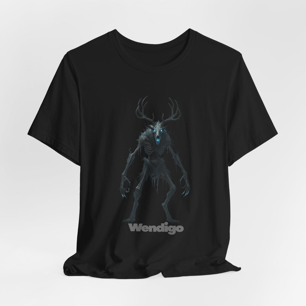 Wendigo Horror Tee — Creepy Deer Monster Graphic T-Shirt