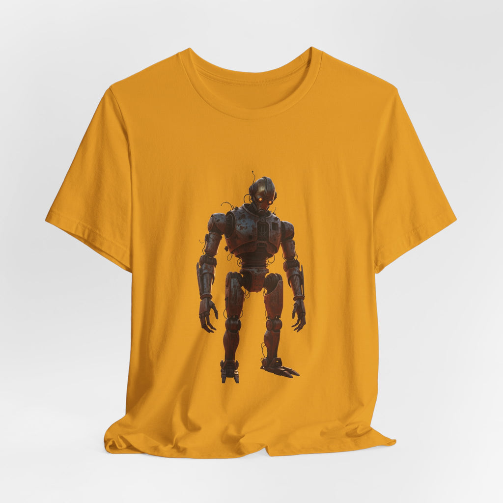 Retro Robot Graphic Tee — Vintage Mech Illustration T-Shirt