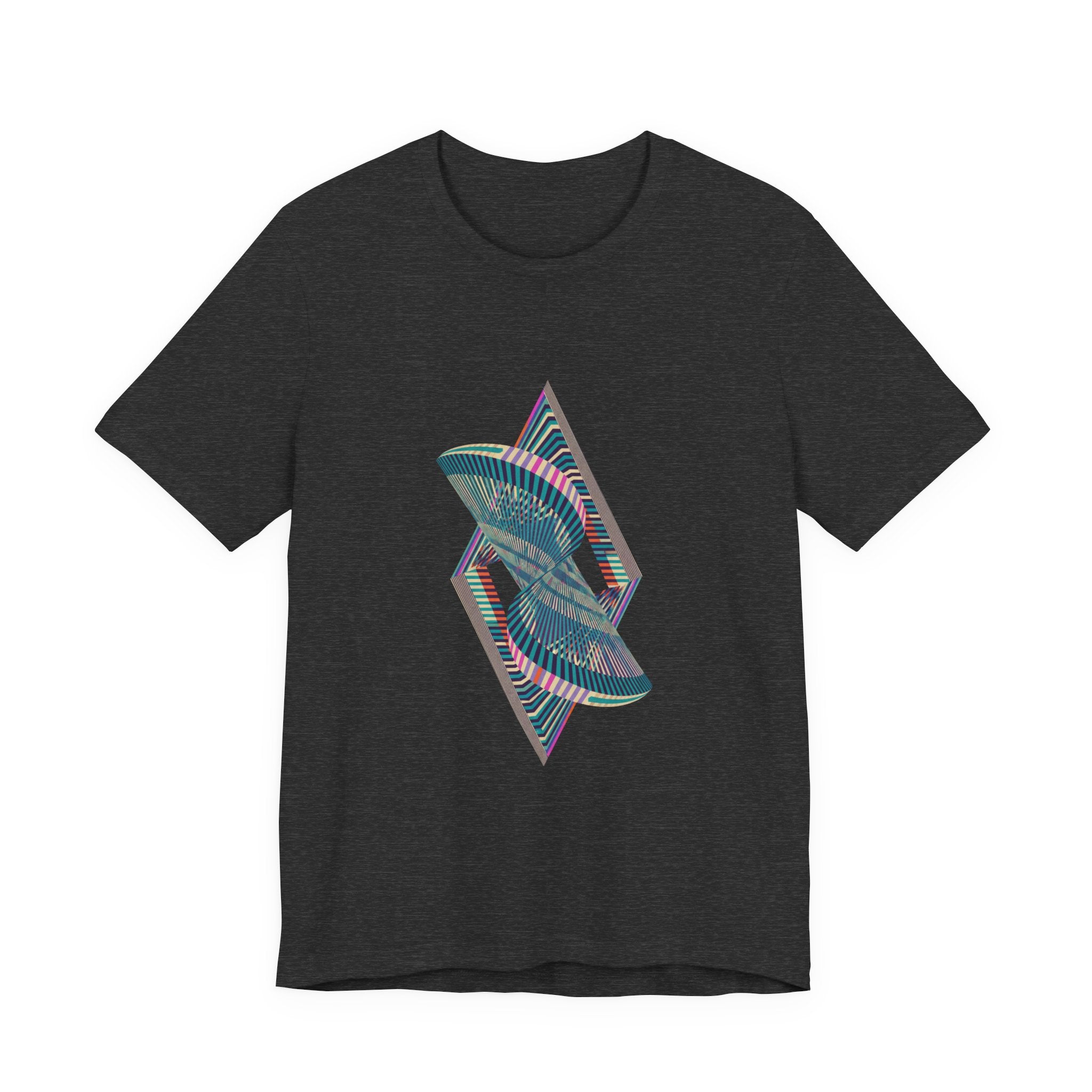 Abstract Geometric Wave Graphic Tee
