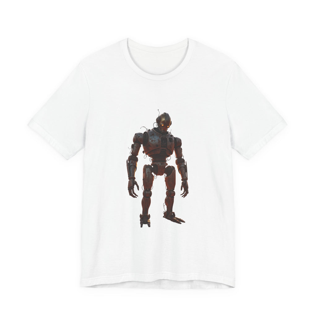 Retro Robot Graphic Tee — Vintage Mech Illustration T-Shirt