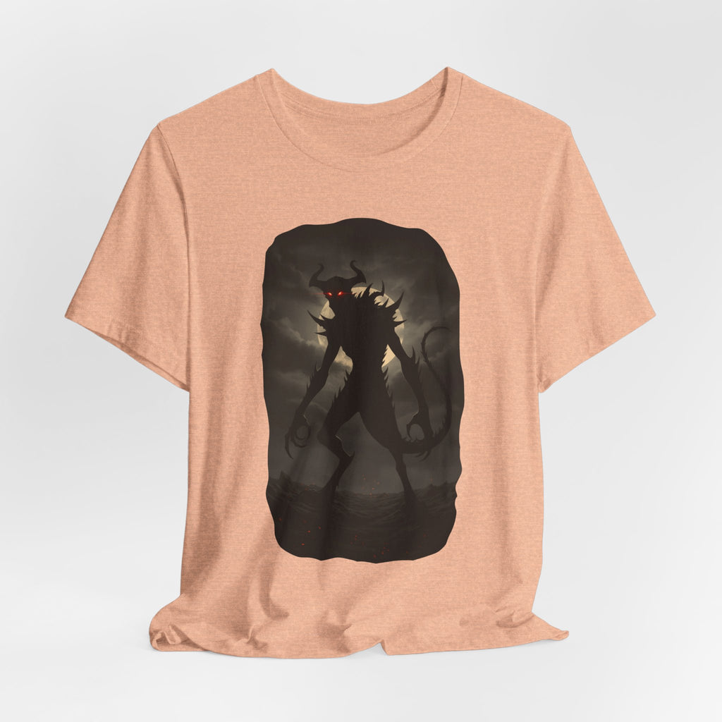 Monster Silhouette Tee — Dark Shadow Demon Graphic T-Shirt