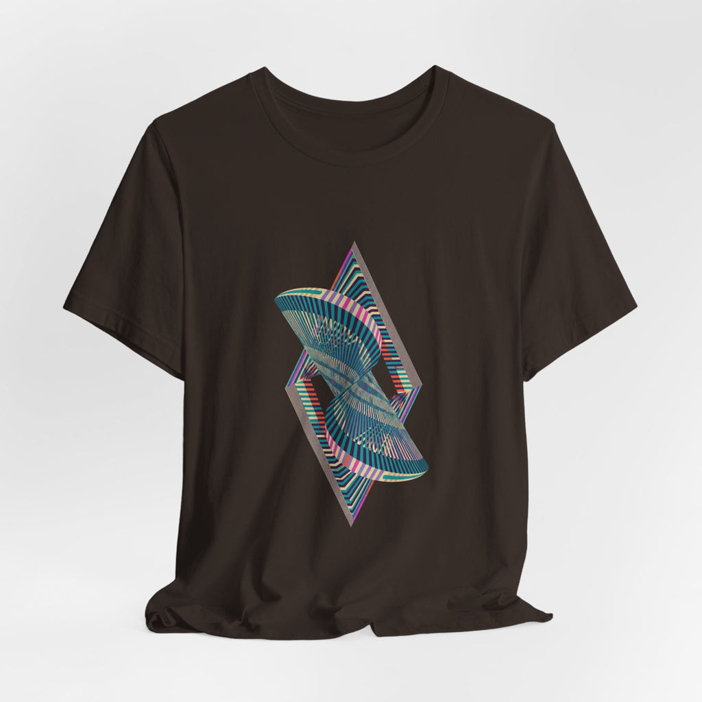 Abstract Geometric Wave Graphic Tee
