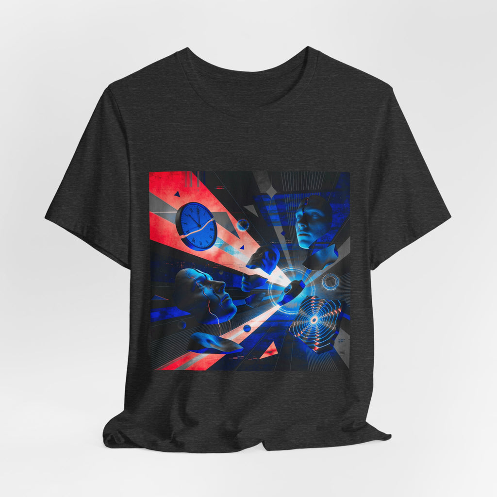 Spacewave Graphic Tee — Retro Futurism Cosmic Design